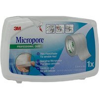 3M Micropore Cerotto in Carta per pelli Delicate 2,5cm x 5m, 1 pezzo