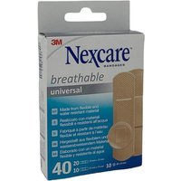 3M Nexcare Traspirante - Cerotto Resistente all'Acqua, 40 cerotti assortiti
