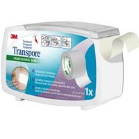 3M Transpore Cerotto in rocchetto 2,5cm x 5m, 1 pezzo