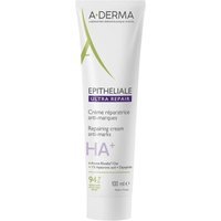 A-Derma Epitheliale - Ultra Repair Crema Ristrutturante Anti-Segni Riparazione Cutanea Lesioni Post-Peeling e Laser con Acido Ialuronico, 100ml