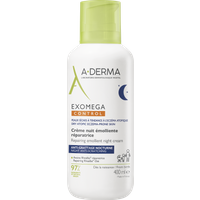 A-Derma Exomega Control - Crema Notte Emolliente Ristrutturante per Pelle Secca a Tendenza Atopica Prurito Notturno, 400ml