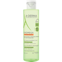 A-Derma Exomega Control - Gel Detergente 2 in 1, 200ml
