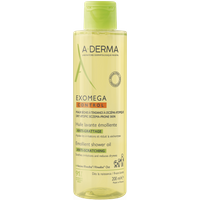 A-Derma Exomega Control - Olio Lavante Emolliente Anti-grattage per Pelle Secca a Tendenza Atopica Prurito, 200ml