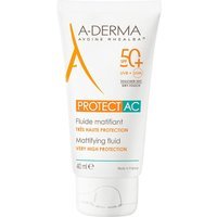 A-DERMA Protect - AC SPF50+ Fluido Solare Opacizzante, 40ml