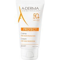 A-DERMA Protect - Crema Solare SPF50+ Protezione Molto Alta, 40ml