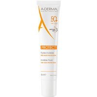 A-DERMA Protect - Fluido Solare Invisibile Viso SPF50+, 40 ml