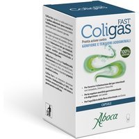 Aboca Coligas Fast Integratore Gas e Gonfiore Intestinali Apparato Gastrointestinale, 50 Capsule
