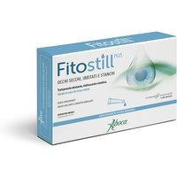 Aboca Fitostill Plus Gocce Oculari Dispositivo Medico Protettivo, Lubrificante e Lenitivo dell'Occhio Irritato, 10 Fiale Monodose x 0.5ml