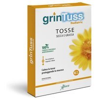 Aboca Grintuss Pediatric Sciroppo Flaconcini Dispositivo Medico Tosse e Benessere Vie Respiratorie, 12 Flaconcini x 13.6g