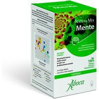 Aboca Natura Mix Advanced Mente Integratore Mente Tono e Memoria, 50 Capsule
