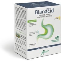 Aboca Neobianacid Gusto Limone Dispositivo Medico Acidità Reflusso Difficoltà di Digestione Apparato Gastrointestinale, 20 Bustine