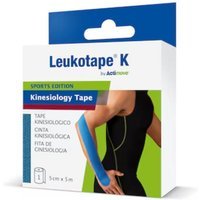 Actimove Leukotape K Tape Kinesiologico 5cm x 5 m colore Blu, 1 pezzo