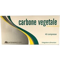A.F.O.M. Carbone Vegetale Integratore Alimentare 40 Compresse