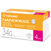 Ago Per Penna Da Insulina Nanopass Gauge 34 Lunghezza 4 Mm 100 Pezzi