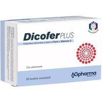 AG Pharma DicoFer Plus Integratore Alimentare 20 Bustine Orosolubili