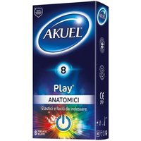Akuel Play Profilattico in Lattice Anatomico, 8 preservativi