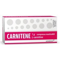 Alfasigma Carnitene 1g L-Carnitina Compresse Masticabili Deficit Primari e Secondari di Carnitina, 10 Compresse