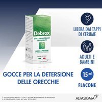 Alfasigma Debrox Gocce Auricolari per la Dissoluzione di Tappi di Cerume, 15ml