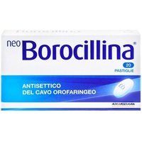 Alfasigma Neoborocillina Antisettico del Cavo Orofaringeo Disinfettante Gola, 20 Compresse