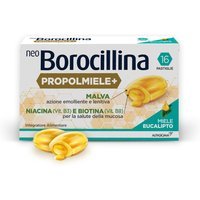 Alfasigma NeoBorocillina Propolmiele+ Gola Gusto Miele e Eucalipto, 16 Pastiglie