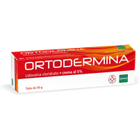 Alfasigma Ortodermina 5% Crema Lidocaina cloridrato Anestetico delle Mucose, 50g