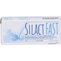 Alfasigma Silact Fast Integratore Intolleranti Lattosio,30 Compresse Masticabili