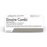 Alfasigma Sinaire Combi Integratore contro i Gas Intestinale, 30 Compresse