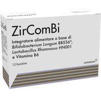 Alfasigma ZirComBi Integratore Flora Intestinale Sistema Immunitario, 12 Bustine