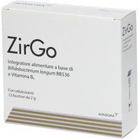 Alfasigma ZirGo - Integratore probiotico in bustine, 12 bustine da 2 g