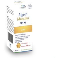 Algem Natura Algem Manuka - Spray gola senza glutine per il benessere di naso e gola, 30 ml