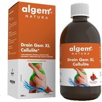 Algem Natura Draingem XL Cellulite - Integratore drenante Algem Natura ai frutti rossi, 500 ml