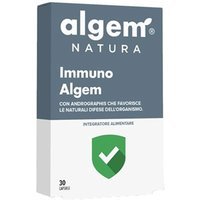 Algem Natura Immuno Algem - Integratore alimentare senza glutine per le difese naturali, 30 capsule