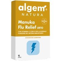 Algem Natura Manuka Flu Relief Urto - Integratore Algem Natura per le difese naturali, 15 capsule