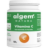 Algem Vitamina C 1000mg - Integratore in polvere per il sistema immunitario, 120 g