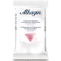 Alkagin Salviette Detergenti e Rinfrescanti Igiene Intima, 15 Salviettine