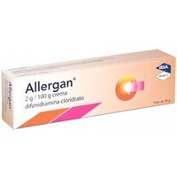 Allergan Crema 2g/100g Difenidramina Cloridrato Trattamento Dermatiti Eritema e Punture di Insetti, 30g