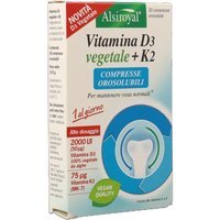 Alsiroyal Vitamina D3 + K2 Integratore Alimentare, 30 compresse orosolubili