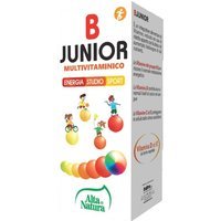 Alta Natura B Junior Multivitaminico Integratore Energia Sport e Studio, 100ml