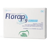 Alta Natura Florap Integratore di Fermenti Lattici 9 miliardi, 30 capsule