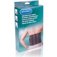 Alvita Fascia di Sostegno Lombare Regolabile Colore Nero Taglia 2 (100-120 cm)
