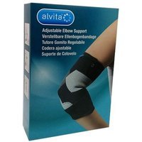 Alvita Tutore Gomito Regolabile Colore Nero Taglia 1 (23-25 cm)