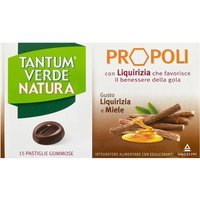 Angelini Tantum Verde - Natura Propoli gusto Liquirizia, 15 pastiglie gommose