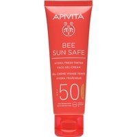Apivita Bee Sun Safe - Hydra Fresh Crema Gel Viso Colorata SPF50, 50ml