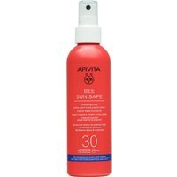Apivita Bee Sun Safe - Hydra Melting Spray Leggero Viso e Corpo SPF30, 200ml