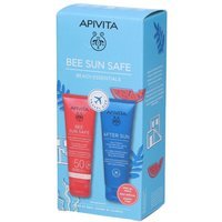 Apivita Bee Sun Safe Beach Essential Kit Hydra Fresh Latte Viso e Corpo SPF50 100ml + Crema Gel Viso e Corpo Doposole 100ml