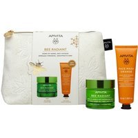 Apivita Cofanetto Regalo Bee Radiant con Crema Gel Anti-età e Anti-fatica Texture Ricca 50ml + Apivita Maschera Viso Illuminante Arancia 50ml