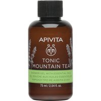 Apivita Mountain Tea - Gel Doccia Energizzante con Té di Montagna, 75ml