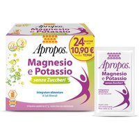 Apropos Magnesio e Potassio Integratore Alimentare gusto Lime, 24 Bustine