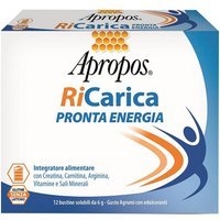 Apropos RiCarica Pronta Energia Integratore Alimentare, 12 Bustine