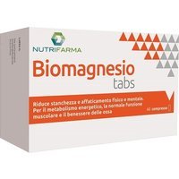 Aqua Viva Biomagnesio Tabs - Integratore con 4 fonti di magnesio per la stanchezza, 60 compresse